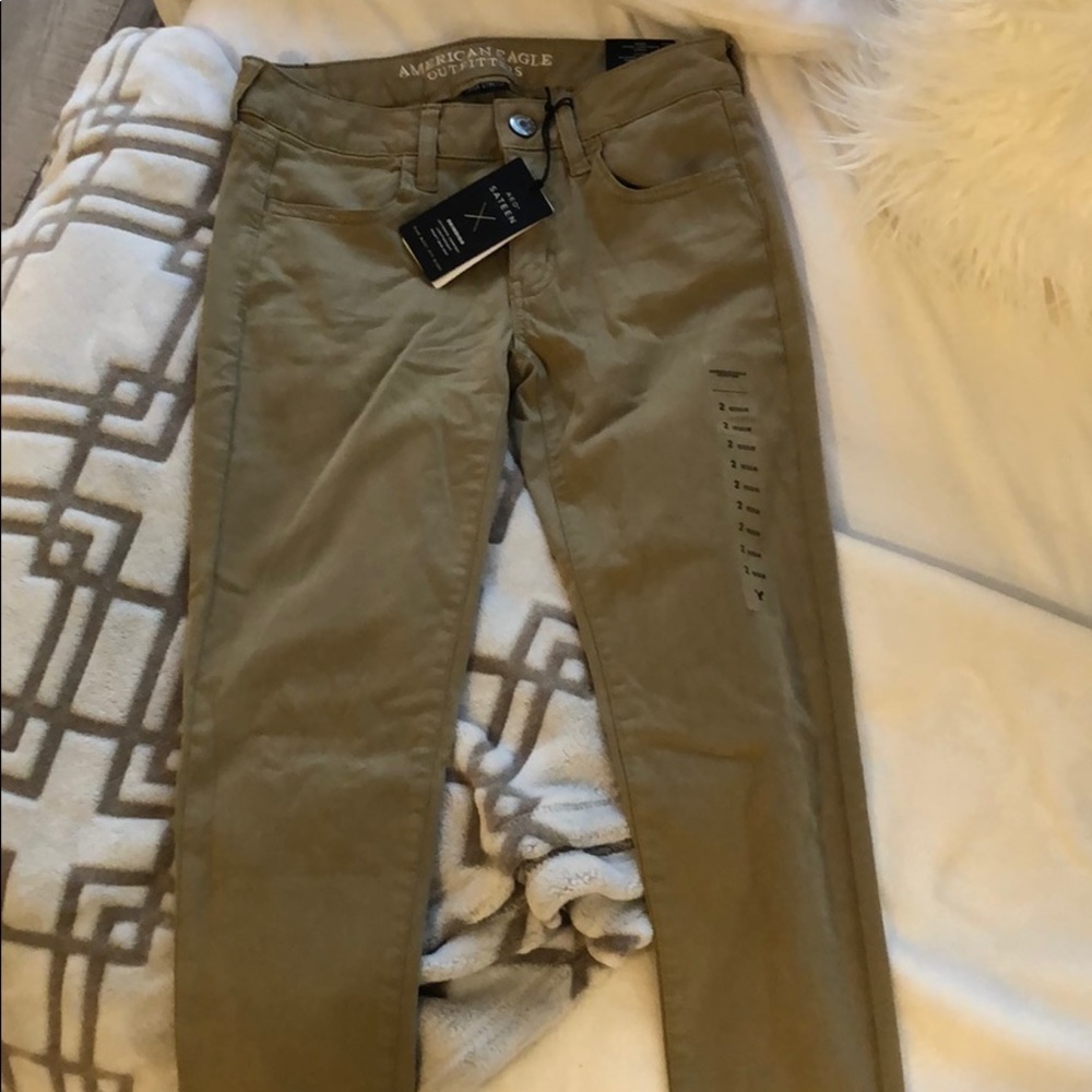 Khaki jeggings